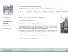 Tablet Screenshot of diabetes-schwerpunkt-muenster.de